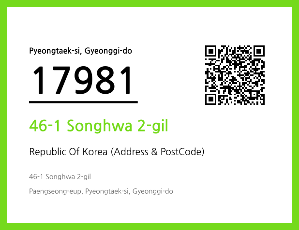 Address and Postal Code QR Code Image (CC BY 4.0)
