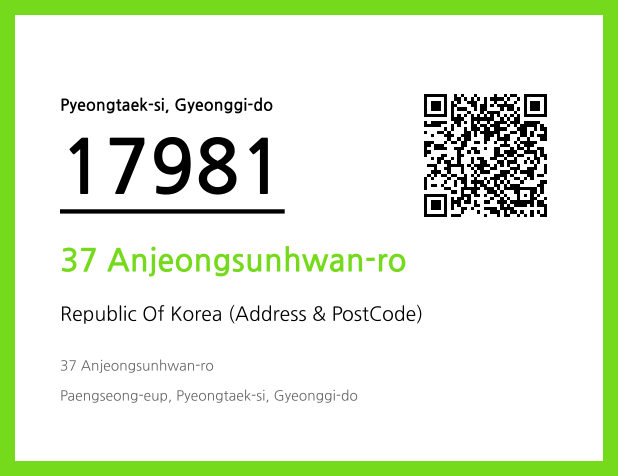 CC BY 4.0 Address and Postal Code QR Code Image (CC BY 4.0)