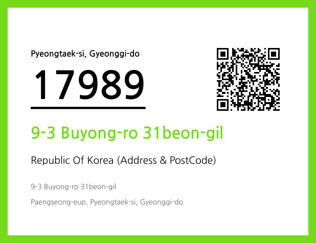 Address and Postal Code QR Code Image (CC BY 4.0)