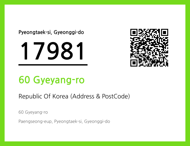 CC BY 4.0 Address and Postal Code QR Code Image (CC BY 4.0)