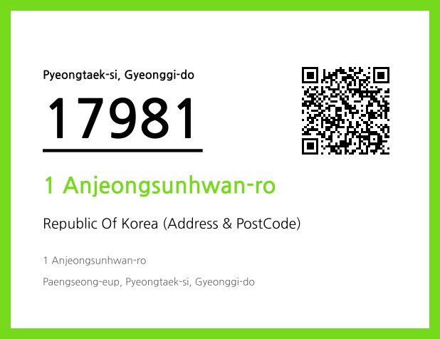 CC BY 4.0 Address and Postal Code QR Code Image (CC BY 4.0)