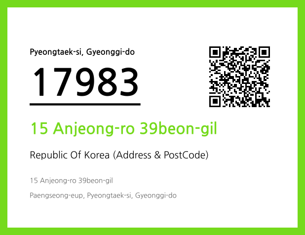 Address and Postal Code QR Code Image (CC BY 4.0)