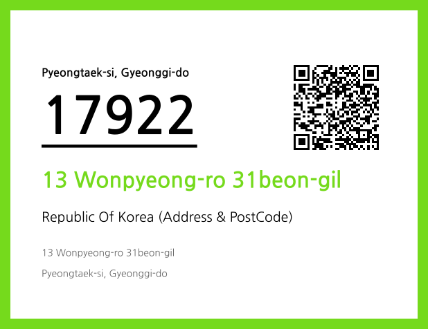 CC BY 4.0 Address and Postal Code QR Code Image (CC BY 4.0)