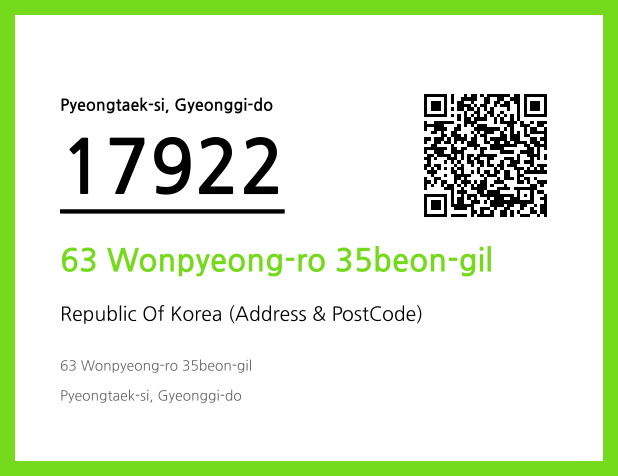Address and Postal Code QR Code Image (CC BY 4.0)