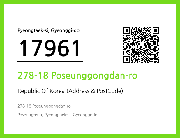 Address and Postal Code QR Code Image (CC BY 4.0)