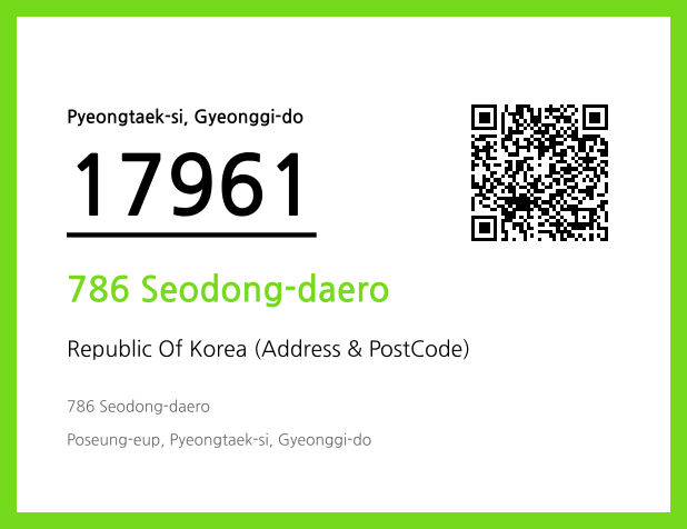 Address and Postal Code QR Code Image (CC BY 4.0)