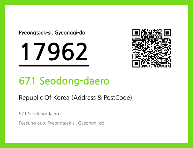 Address and Postal Code QR Code Image (CC BY 4.0)