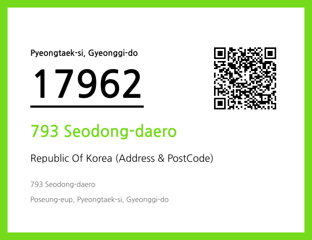 Address and Postal Code QR Code Image (CC BY 4.0)