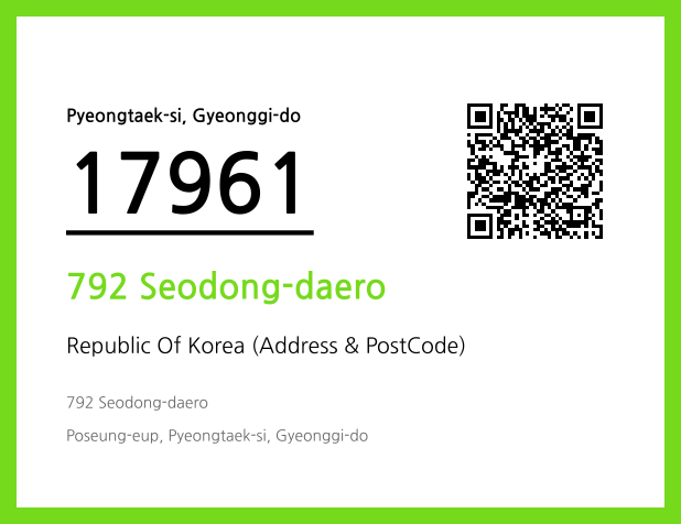Address and Postal Code QR Code Image (CC BY 4.0)