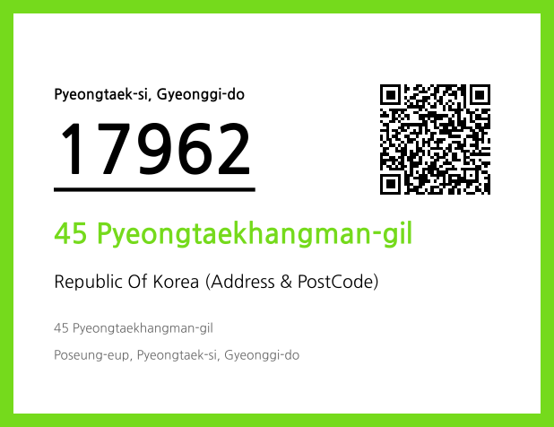 Address and Postal Code QR Code Image (CC BY 4.0)