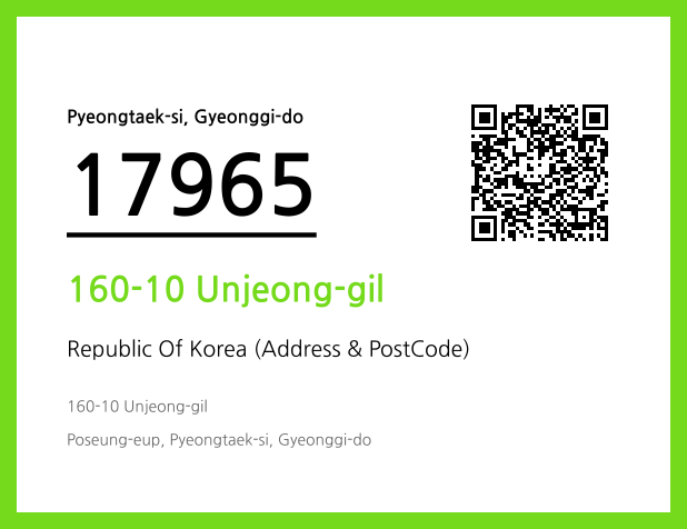 Address and Postal Code QR Code Image (CC BY 4.0)