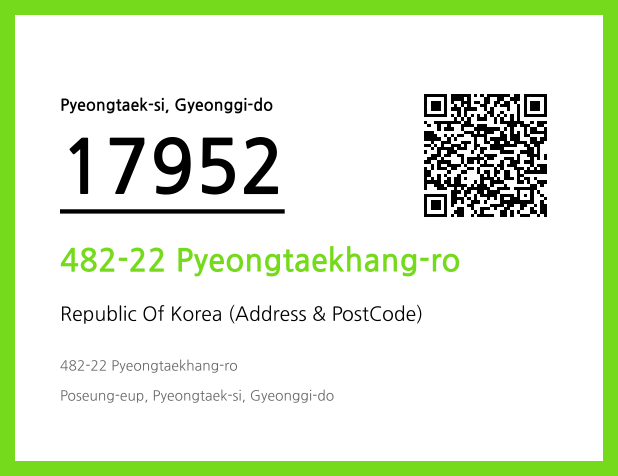 Address and Postal Code QR Code Image (CC BY 4.0)
