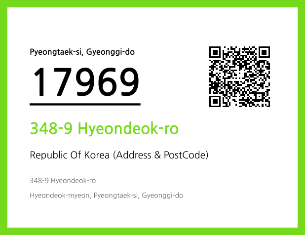 Address and Postal Code QR Code Image (CC BY 4.0)
