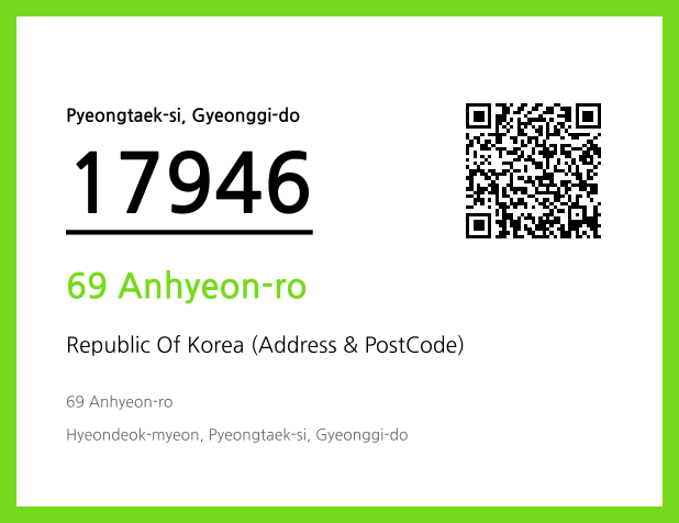 Address and Postal Code QR Code Image (CC BY 4.0)