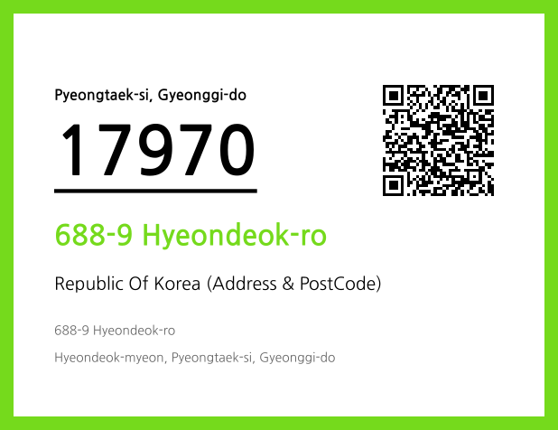 Address and Postal Code QR Code Image (CC BY 4.0)