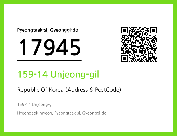 Address and Postal Code QR Code Image (CC BY 4.0)