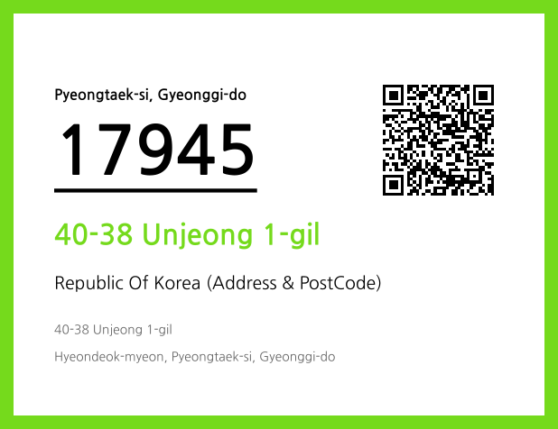Address and Postal Code QR Code Image (CC BY 4.0)