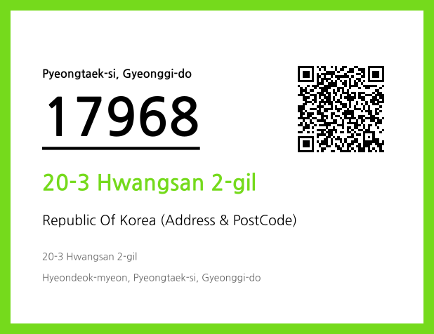 Address and Postal Code QR Code Image (CC BY 4.0)