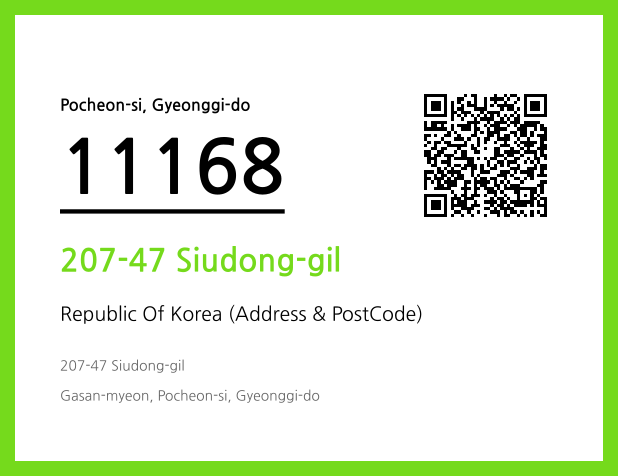 CC BY 4.0 Address and Postal Code QR Code Image (CC BY 4.0)