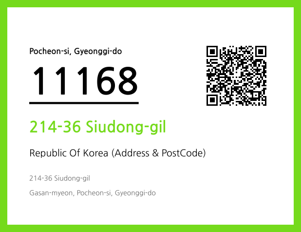 Address and Postal Code QR Code Image (CC BY 4.0)