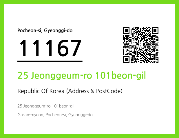 Address and Postal Code QR Code Image (CC BY 4.0)