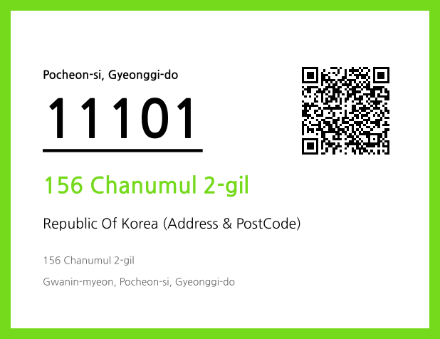 CC BY 4.0 Address and Postal Code QR Code Image (CC BY 4.0)