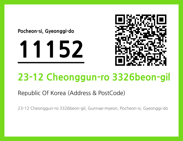 Address and Postal Code QR Code Image (CC BY 4.0)