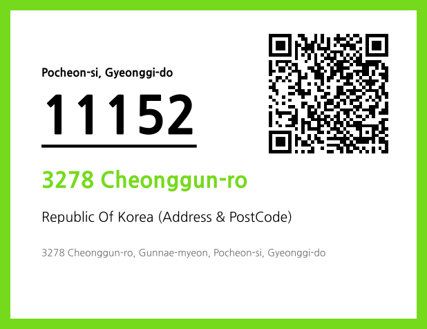 Address and Postal Code QR Code Image (CC BY 4.0)