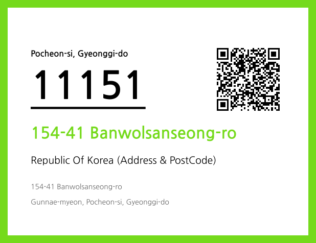 Address and Postal Code QR Code Image (CC BY 4.0)