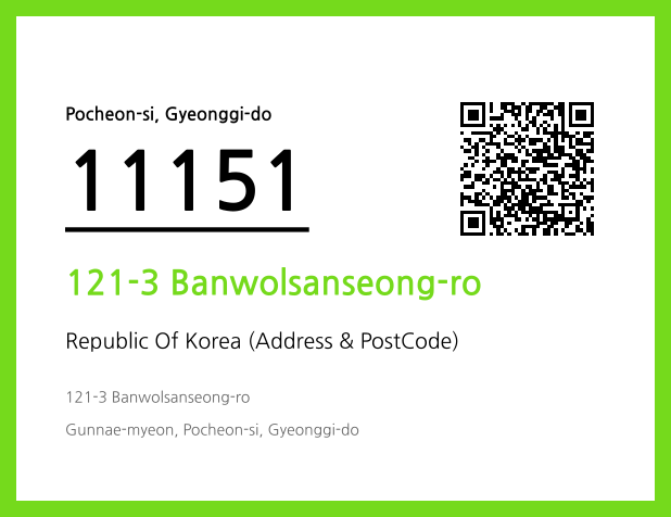 Address and Postal Code QR Code Image (CC BY 4.0)