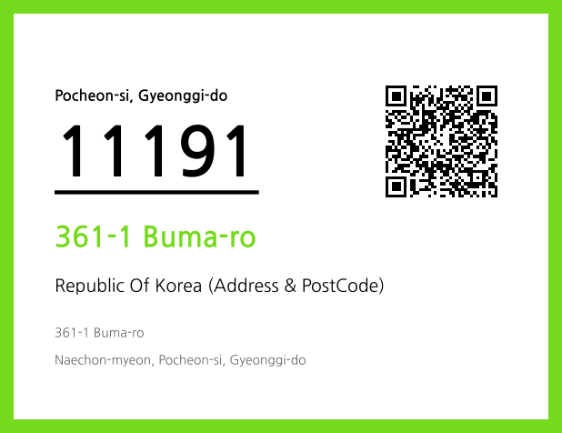 CC BY 4.0 Address and Postal Code QR Code Image (CC BY 4.0)