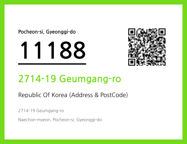 Address and Postal Code QR Code Image (CC BY 4.0)