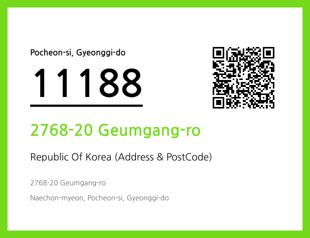 CC BY 4.0 Address and Postal Code QR Code Image (CC BY 4.0)