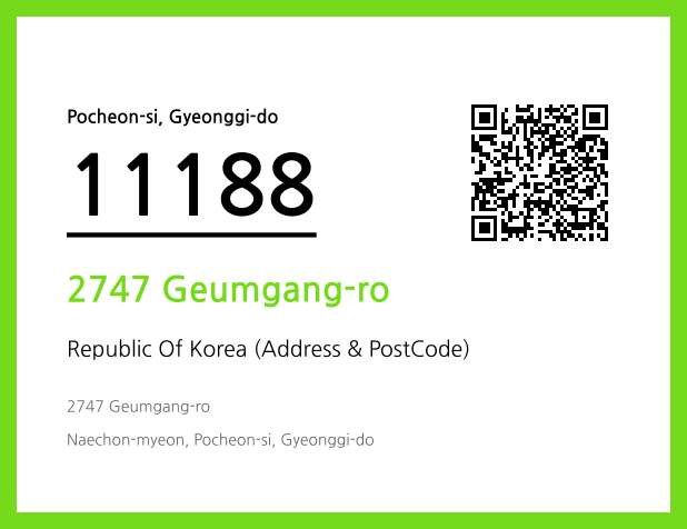 Address and Postal Code QR Code Image (CC BY 4.0)