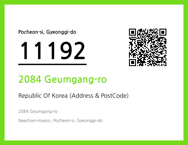 CC BY 4.0 Address and Postal Code QR Code Image (CC BY 4.0)