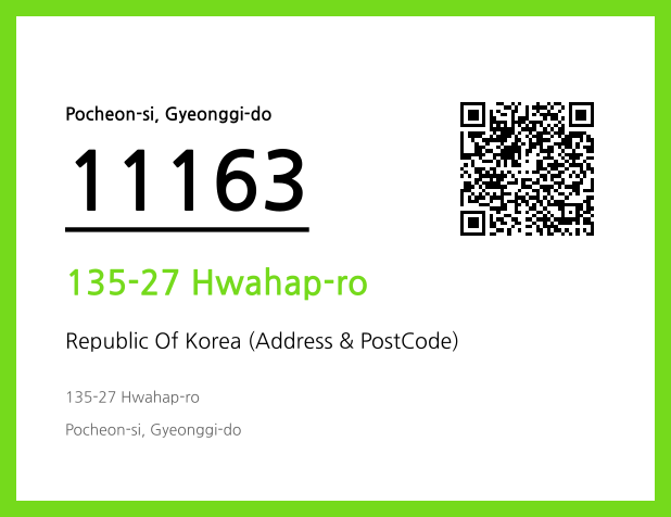 Address and Postal Code QR Code Image (CC BY 4.0)