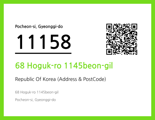 Address and Postal Code QR Code Image (CC BY 4.0)