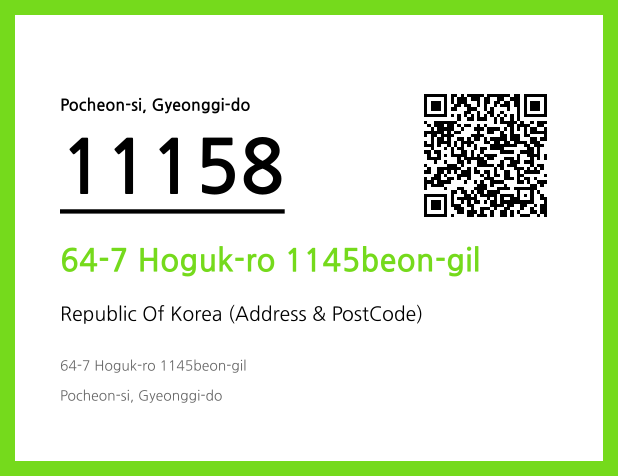 Address and Postal Code QR Code Image (CC BY 4.0)