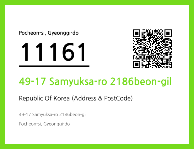 CC BY 4.0 Address and Postal Code QR Code Image (CC BY 4.0)