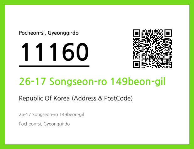Address and Postal Code QR Code Image (CC BY 4.0)