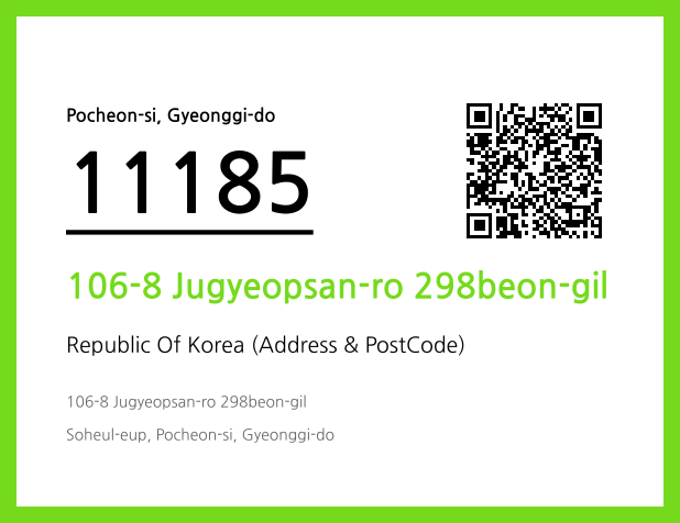 CC BY 4.0 Address and Postal Code QR Code Image (CC BY 4.0)