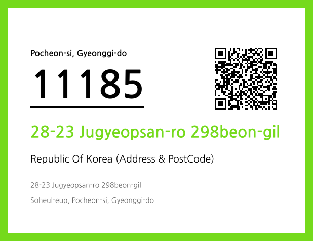 CC BY 4.0 Address and Postal Code QR Code Image (CC BY 4.0)