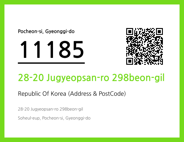 Address and Postal Code QR Code Image (CC BY 4.0)