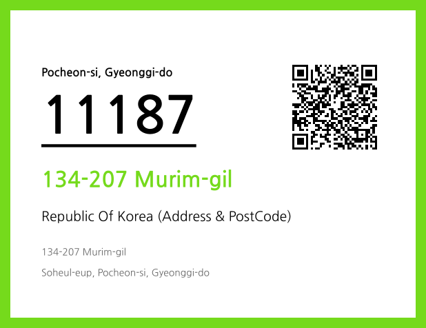 Address and Postal Code QR Code Image (CC BY 4.0)