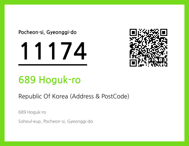 Address and Postal Code QR Code Image (CC BY 4.0)