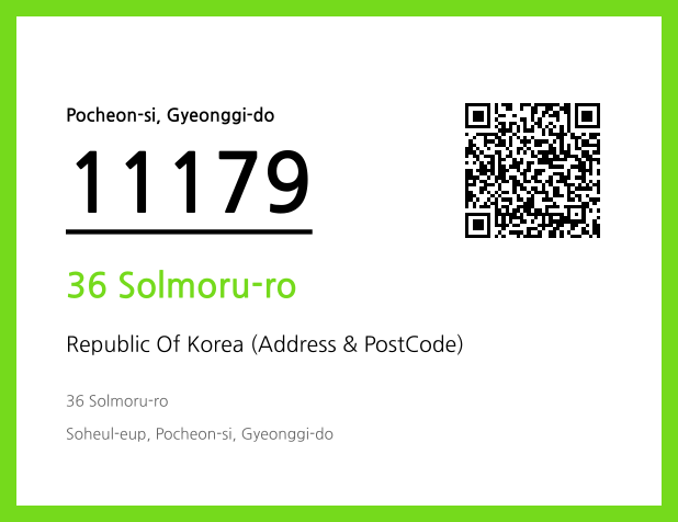 Address and Postal Code QR Code Image (CC BY 4.0)