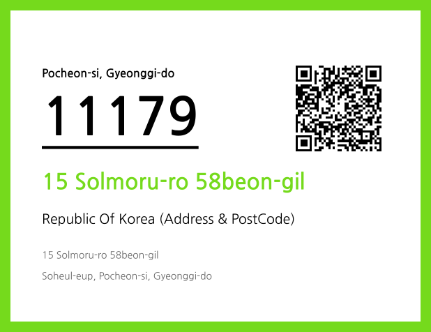 Address and Postal Code QR Code Image (CC BY 4.0)