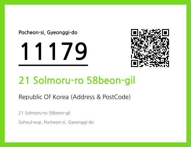Address and Postal Code QR Code Image (CC BY 4.0)