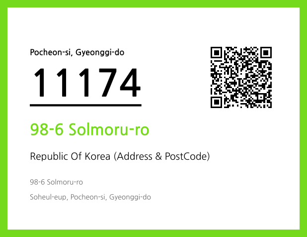 Address and Postal Code QR Code Image (CC BY 4.0)