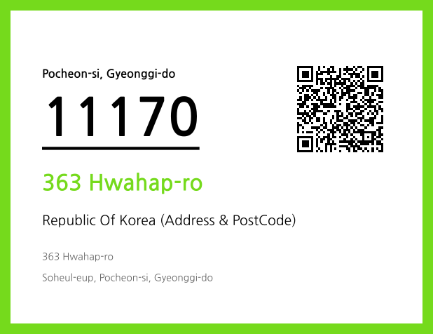 Address and Postal Code QR Code Image (CC BY 4.0)